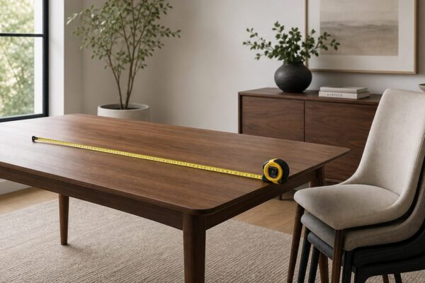 Hoe hoog moet een eettafel zijn
