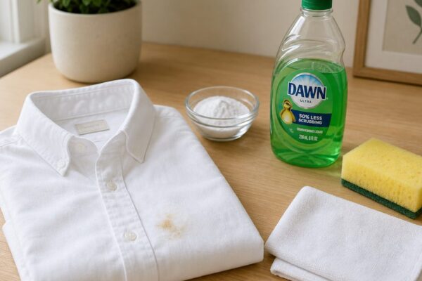 Hoe verwijder je olievlekken uit kleding zonder de stof te beschadigen