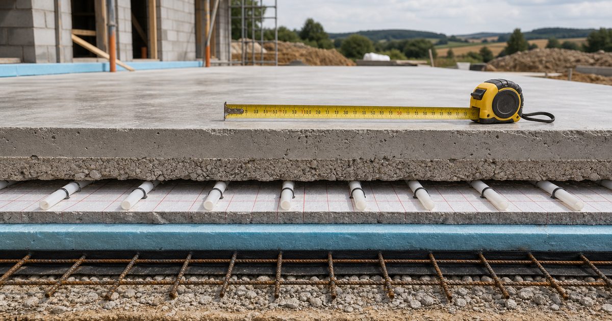 hoe dik moet een betonvloer zijn