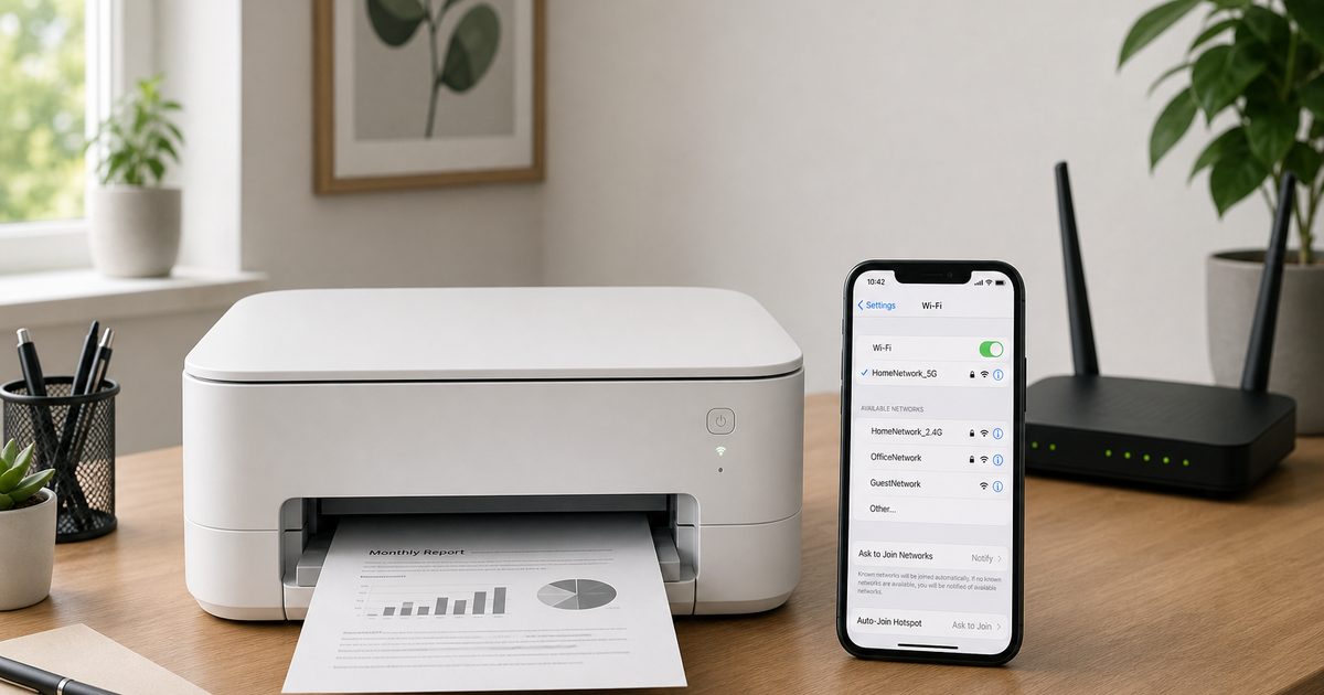 Hoe verbind je een printer met wifi